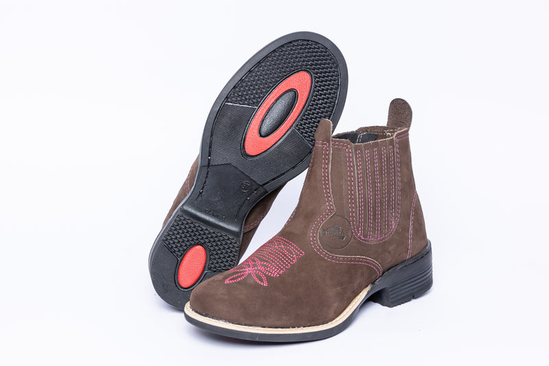 Bota Texana Feminina com Bico Redondo – Conforto e Estilo Country com um Toque Feminino